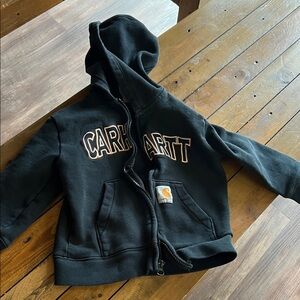 Carhartt Kids Black Zip-Up Hoodie 4T